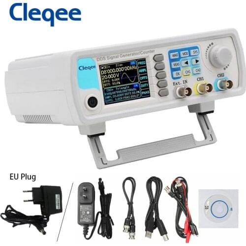 Cleqee JDS6600-60M 60MHZ Dual-channel Arbitrary Waveform Signal Generator DDS Function Counter Digital Control Frequency Meter