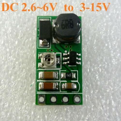 DD06AJSB DC 3.3V 3.7V 5V to 6V 9V 12V Adjustable Step-Up Boost Converter Voltage Regulator Power supply Module