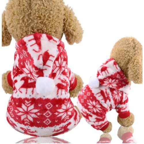 Small, Medium and Big Dog Christmas Pet Supplies Cat Cotton Clothes Accessories Funny Elderly Elk Autumn and Winter Clothes