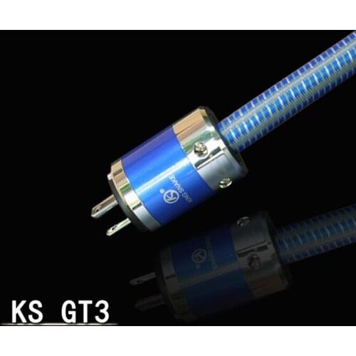 Hot King Snake KS-GT3 AC 1.8m 4N Pure Red Copper Power Cable for Amp - CRYO-196 Rhodium Plug Powerline