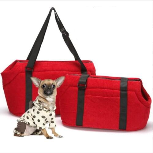 Classic Dog Cat Shoulder Bag Soft Cotton Portable Pet Handbag Comfortable Travel Dog Carrier Bag For Small dog Drop Shipping