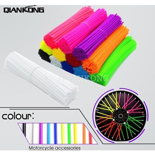36Pcs Universal Motorcycle Dirt Bike Road Wheel Rim Spoke Shrouds Skins Covers For YAMAHA KAWASAKI zx6r bmw HONDA tmax