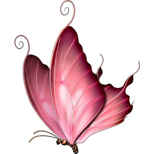 Hot Sell Cartoon Dreamy Butterfly Car Sticker Motorcycle Stickers Superior Quality Vinyl Decals Anti-UV PVC 15.8cm X 12.8cm