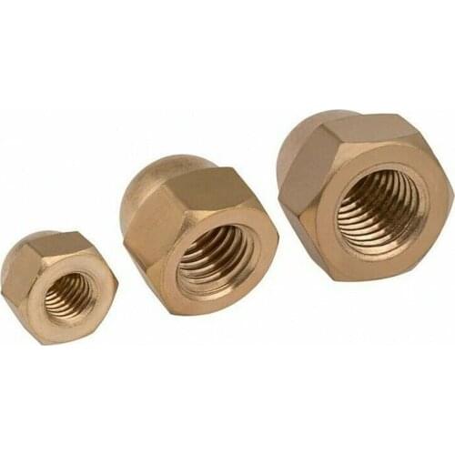 M3 M4 M5 M6 M8 M10 M12 - M18 M20 Brass Cap-type Nut Copper Cap-type Hexagon Nut