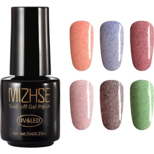 MIZHSE Nail Faux Fur gel Nail Polish UV LED Gel Lacquer Varnish Professional Nail Glue esmalte permanente Top Base Coat