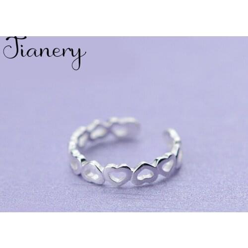 Fashion Female Big Love Heart Finger Rings For Women Lover Wedding Jewelry Party Trendy Statement Rings Wholesale