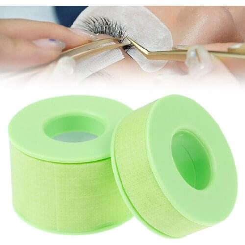 Eyelash Extension Tape Breathable Non-Woven Green False Eyelash Patches For Building Extension Makeup Paper Under Eye Pads