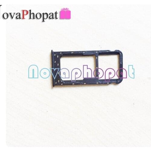 Novaphopat For Huawei P Smart SIM Card Tray Holder Enjoy 7S Micro SD Slot Socket Adapter Replacement + Tracking