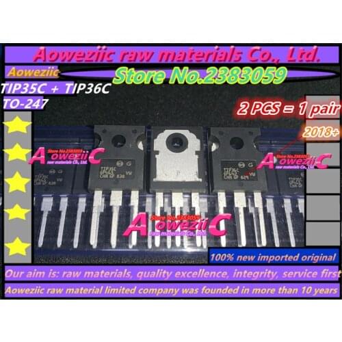 Aoweziic 2018+ 1pair 100% new imported original TIP35C TIP36C TIP35 TIP36 TO-247 high power tube to transistor amplifier tube