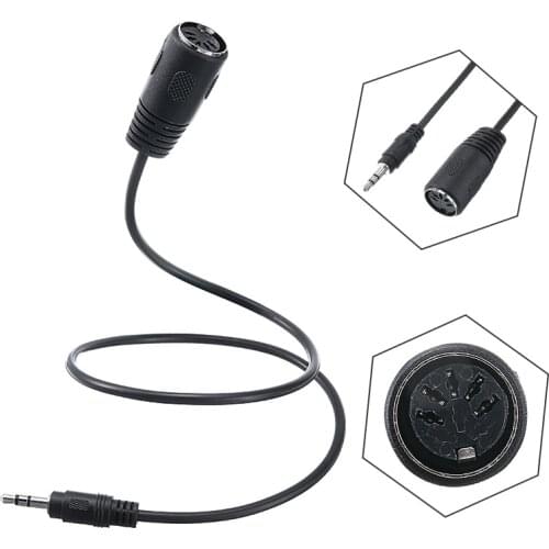 Pohiks 1pc 3.5mm Jack Male to 5 Pin MIDI DIN Female Adapter High Quality Converter Cable For Headphone CD Player
