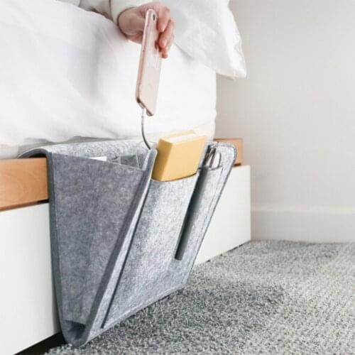 Non-Slip Felt Sofa Couch Chair Recliner Organizer Caddy Bedside Pockets Bag Rest TV Remote Control Organizers Chair Couch Bags