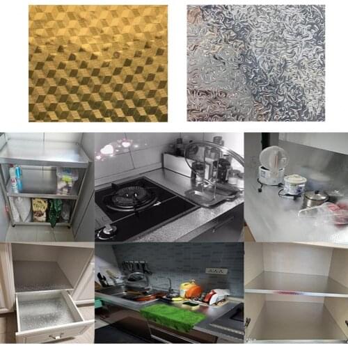 PVC Multif-Use Stove Cabinet Decals Thick Wall Poster Self-Adhesive Kitchen Accessories