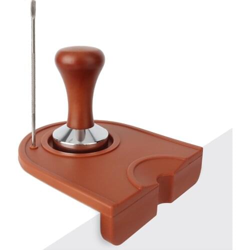 Manual coffee silicone pad tamping pad barista coffee espresso tamper latte art pen tamper holder household coffee accessories
