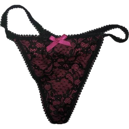 New Style Sexy Lace T-Back Thong Underwear Women Girls Plus Size Panties G-String Lingerie