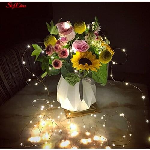 Battery Power LED Garland Lights Outdoor Waterproof Fairy String Lamp Wedding Party Christmas Holiday Lights Decoration 5Z