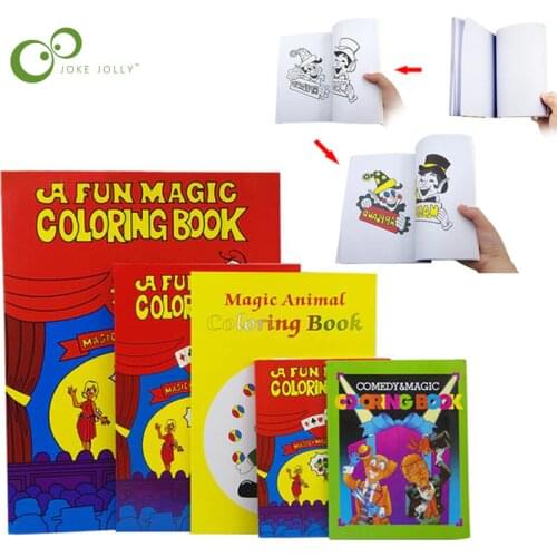 A Fun Magic Coloring Book Comedy Magic Coloring BookS Magic Tricks Illusion Kids Toy Gift Tour Close-up Street Magic Tricks ZXH