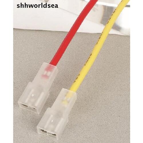 Worldgolden 10/50/500 Pcs 6.3mm Quick Disconnect Female Spade Terminal Crimp Connector Wire