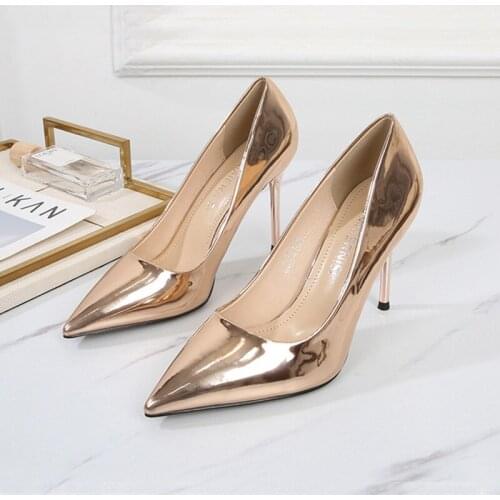 Women Pumps High Heels Sexy Designer Office Lady Stiletto Pointed Toe Fashion Dress Party Wedding Bride 2021 Shoes For Woman