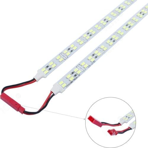10pcs Led Cabinet Rigid Hard LED Bar Strip with Tape DC12V 0.5M SMD5630 Double Row 84LED Super Bright Led Bar Home Light