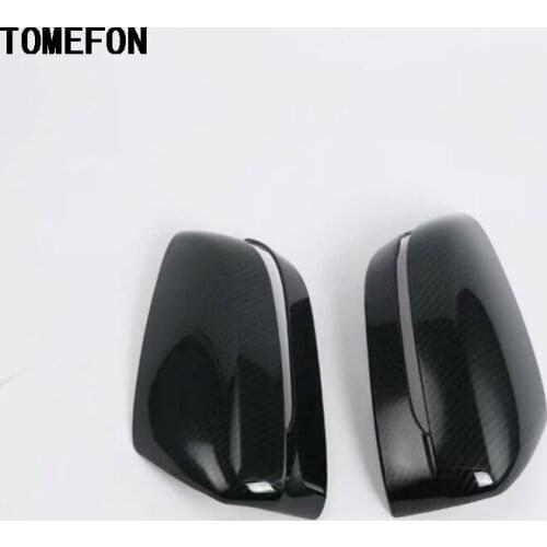 TOMEFON Car Styling For BMW 5 series G30 2017 2018 ABS Exterior Accessories Car Rear Tail Back Rearview Mirror Cover Trim 2pcs