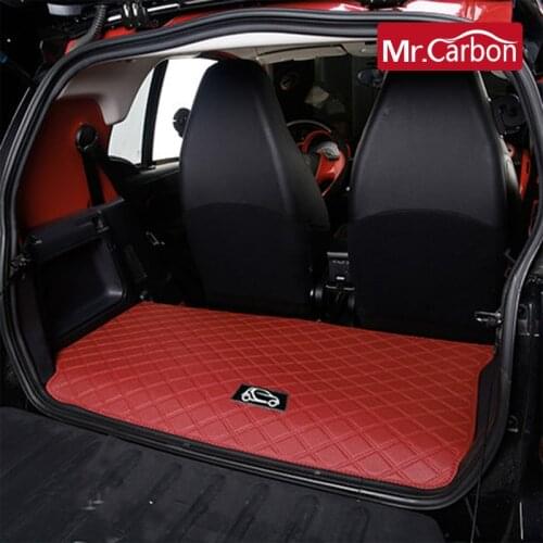 Car Rear tail box anti-dirty pad For Mercedes smart 451 450 Fortwo Carstyling trunk protection mat decoration Refit Accessories