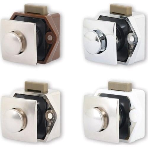 Diameter 20mm Camper Car Push Lock RV Caravan Boat Drawer Latch Button Locks For Furniture Hardware F19A
