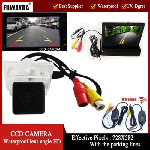 FUWAYDA WIFI Car RearView Camerafor Mercedes-Benz C/E/S/C/CL CLASSW204 W212 W216 W221 C207 with 4.3Inch foldable LCD TFT Monitor