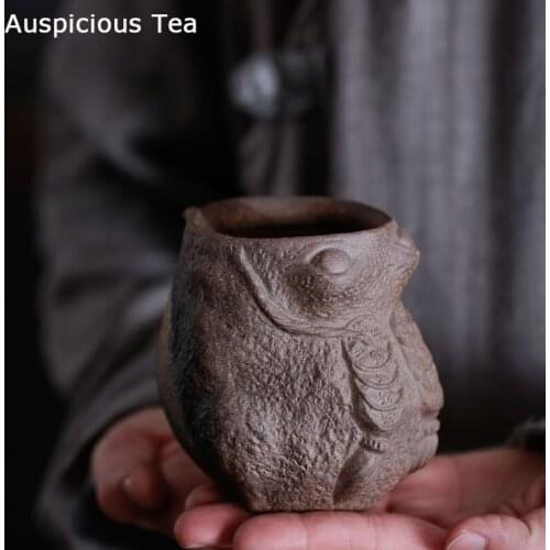 200ml Burn Pitcher Handmade Retro Japanese Style Stoneware Public Cup Fair Cup Tea Pot Ceramic Kung Fu Tea Set Tea Set