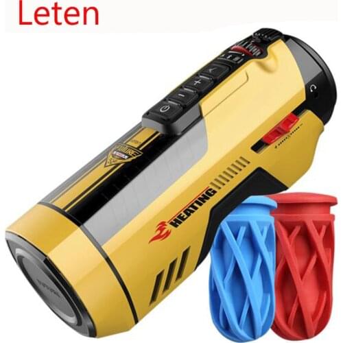 Leten 10 SpeedS Vibrating Sucking Automatic telescopic Male Masturbation HOT Realistic Vagina Masturbation Cup Sex Toys machine