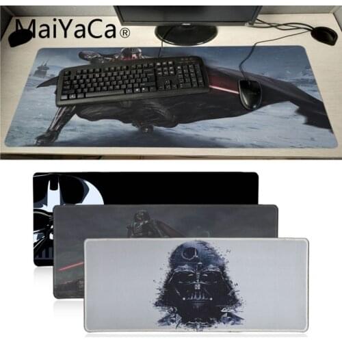 Maiyaca Star War Darth Vader Unique Desktop Pad Game Mousepad Large Lockedge alfombrilla gaming Mouse pad gamer PC Computer mat