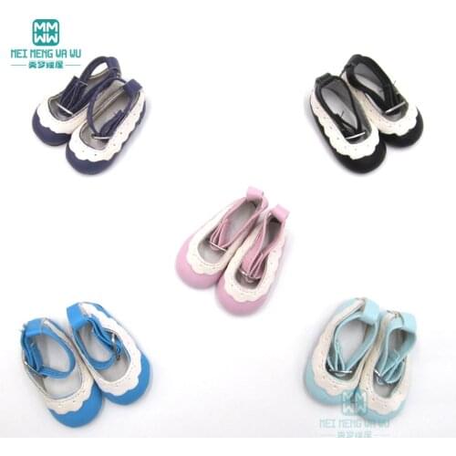 6.5cm * 3cm MIMI doll shoes leather shoes for 1/4 BJD doll Accessories for dolls White pink red black