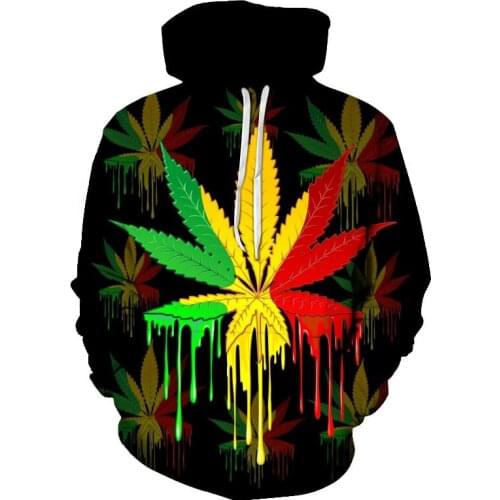 Autumn and winter fashion new mens hoodie trees and flowers pattern 3D printing casual cool warm sweater