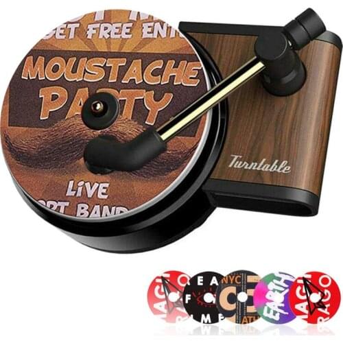 6pcs Car Air Freshener Phonograph Style Car Air Vent Perfumer Parfum Flavoring For Auto Interior Accessorie Air Freshener Custom