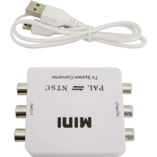 PAL/NTSC/ to PAL/NTSC Mini Bi-directional TV Format Video System Converter Switcher Supports 1080p