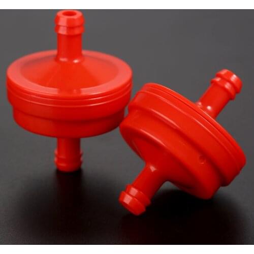 2pcs Plastic Red Lawn Mower Inline Fuel Filter for Briggs and Stratton Inline In Line Fuel Filter Lawn Mower Red 298090 298090S