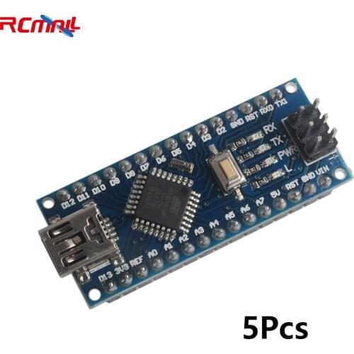 5Pcs ATmega328P Mini USB Nano V3.0 5V 16M Micro Controller Board CH340 Chip For Arduino