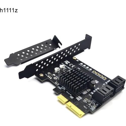 PCI Express Raid Card 4Port SATA 3.0 Add On Card Marvell 88SE9230 Chipset Compliant with PCI-E Specification revision 2.2 for PC