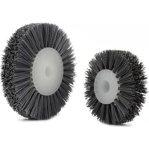 6Inch 8Inch Nylon Abrasive Wire Polishing Wheel Brush for Wood Furniture Stone Metal Grinding Burnishing Wheel Grit 120/180