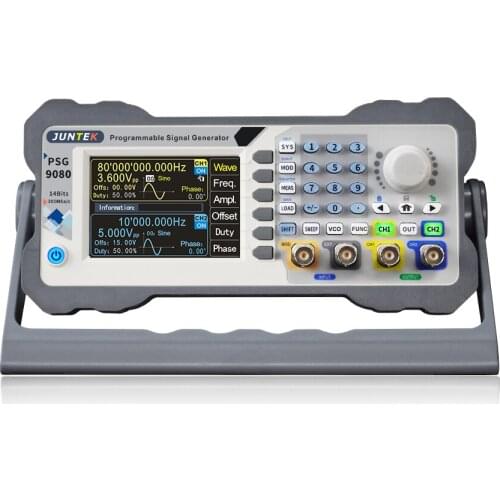 JUNTEK PSG9080 Programmable Arbitrary Generator 1nHz-80MHz Function Generator Pulse Generator
