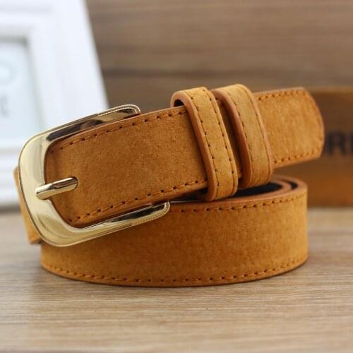 LGFD4161 Strap womens belt vintage nubuck jeans belt female brief fashion pin buckle wide strap decoration BELT