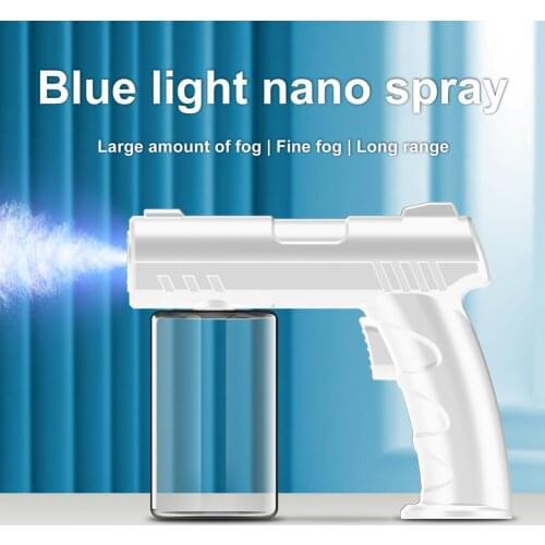 K7 Handheld Disinfection Sprayer Portable Blue Light Type-C Interface White Rechargeable Disinfection Sprayer for Kitchen