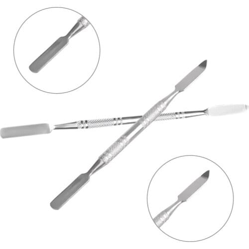 1PC dual heads Stainless Steel Cosmetic Face Makeup Spatula Foundation Cream Mixing Tool Cosmetic Make Up Tool TSLM1