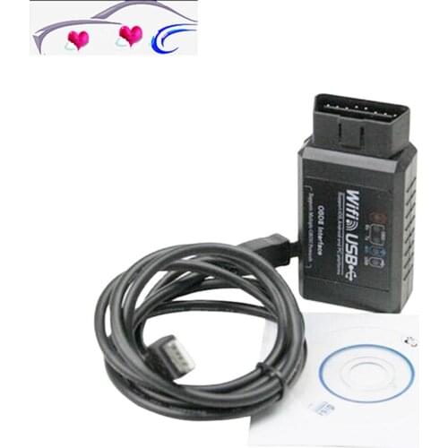 Super ELM327 WIFI USB OBD2 OBD Scanner Diagnostic Tool High Quality ELM 327 V1.5 Wifi OBD ii code reader Android /for IOS