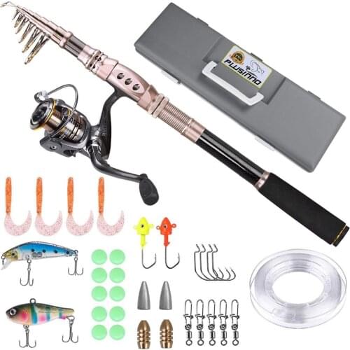 Telescopic Fishing Rod Retractable Fishing Pole Rod Saltwater Travel Spinning Fishing Rods Fishing Poles