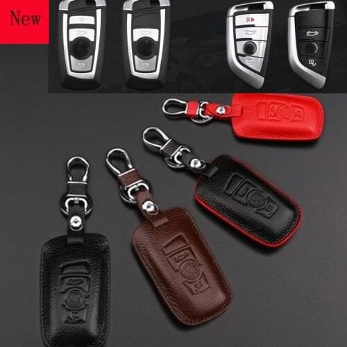 High-Quality Leather Car Smart Key Case Cover for BMW 3 Series 5 Series 7 Series X5 X6 X4 X3 525li X1
