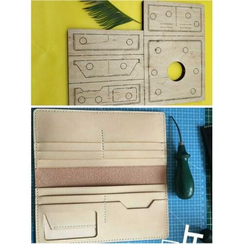 Japan Steel Blade Rule Die Cut Steel Punch Wallet Cutting Mold Wood Dies for Leather Cutter for Leather Crafts 200x90mm