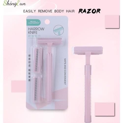Woman Rake Razor /Eyebrow Razorfor Precisely Triming Womens Body Hair Special Harrow knife Shaving Armpits Hairy Legs( Send 1