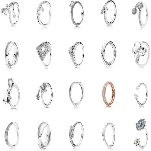 925 Sterling Silver Ring Glorious Blooms Openwork Rings For Women Wedding Party Pandora Jewelry