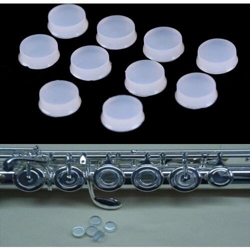 10Pcs Flute Key Plugs Soft Rubber Open Hole Piccolo Plug Covers Flutes Repair Parts Accessories