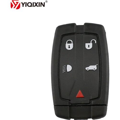 YIQIXIN 5 Button Remote Car Key Shell Replacement Fob For Land Rover Freelander 2 3 Range Rover With Uncut Blade Free Shipping